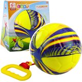 Pjenasta lopta na traci za djecu - 14 cm - žuta | Shoptok.si
