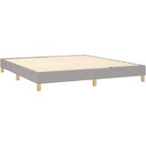  Box spring s madracem LED svjetlosivi 180x200 cm tkanina | shoptok.hr