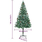 vidaXL Umestno božično drevo med 300 LED Zelena 180 cm PVC in Jeklo | Shoptok.si