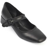 Capone Outfitters Capone Flat Toe Women's Shoes with Tape and Buckle Low Heel Cene