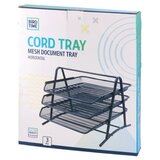 Biro time cord tray žičana polica horizontalna 3k crna ( 484002 ) | ePonuda.com