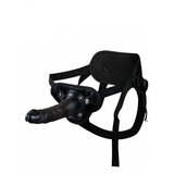  Rocky crni strap-on od PVC-a — penetracija 20 cm — AT 1175 u