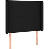  Krevet s oprugama i madracem crni 90x200 cm od tkanine | shoptok.hr