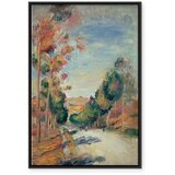  Slika - Pierre-Auguste Renoir – Paysage d\'Essoyes 40x60 U crnom drvenom okviru | shoptok.hr