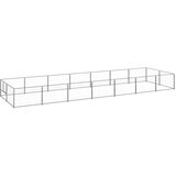  Kavez za pse srebrni 14 m² čelični | shoptok.hr