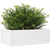  Vrtna sadilica bijela 70x40x23 cm od masivne borovine | shoptok.hr