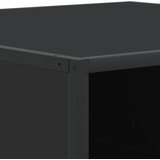  Stolić za kavu crni 80x80x30 cm konstruirano drvo i metal | Eponuda.ba
