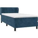 Box spring krevet s madracem tamnoplavi 90x200 cm baršunasti | Eponuda.ba