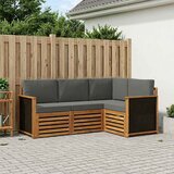  Setovi sofa s jastukom 4 pcs Čvrsto drvo akacije | shoptok.hr