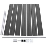  Set panela za ogradu WPC 872 x 146 cm crni | shoptok.hr