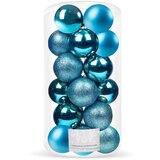  Set Božićnih Kuglica 4 cm, Plave - 20 komada | shoptok.hr