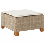  Vrtni stolac s jastukom bež 63,5x56x32 cm poliratan | Eponuda.com