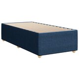  Krevet s oprugama i madracem plavi 100 x 200 cm od tkanine | shoptok.hr