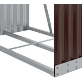  Držač za cjepanice smeđi 80x45x190 cm od pocinčanog čelika | shoptok.hr