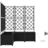  Vrtna saksija 5 pcs Crna 120 x 120 x 142 cm Plastika | Eponuda.ba
