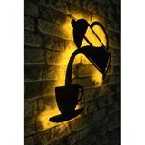 WALLXPERT zidna LED dekoracija Coffee Yellow | ePonuda.com