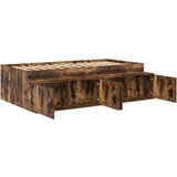  Okvir kreveta dimljeni hrast 100x200 cm | shoptok.hr
