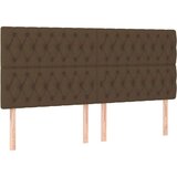  Box spring postelja z vzmetnico LED temno rjava 180x200cm blago, (20899717) | Shoptok.si