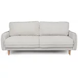 Bonami Selection Bež sklopiva sofa od bouclé tkanine 215 cm Patti –