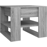 Maison Chic Klubska mizica - kavna mizica - Nizka mizica siva sonoma 55,5x55x45 cm konstruiran les, (21752452) Cene
