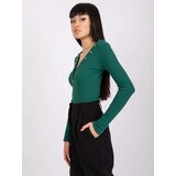 RUE PARIS Blouse-RV-BZ-7439.18-dark green | Shoptok.si