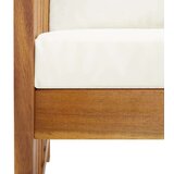  Klop z blazinami 119 cm trden akacijev les | Shoptok.si