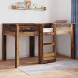  Krevet na kat za djecu s madracem Staro drvo 100 x 200 cm | shoptok.hr