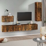 vidaXL Komplet TV omaric 4-delni dimljen hrast inženirski les, (20912705) | Shoptok.si