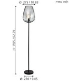 Eglo 49474 - Podna lampa NEWTOWN 1xE27/60W/230V | Eponuda.com