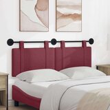  Držeće uzglavlje Zidne Vinska crvena 130 x 55 x 5 cm tkanina - boja crnog vina 120 cm bez LED svjetla | shoptok.hr