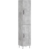  Visoka komoda siva betona 34,5x34x180 cm od konstruiranog drva | shoptok.hr