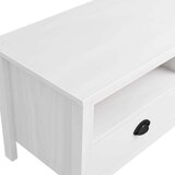 vidaXL TV omarica Hill Range bela 158x40x47 cm trdna borovina | Shoptok.si