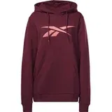 Reebok RI BL FLEECE HOODY Ženska dukserica, boja vina, veličina