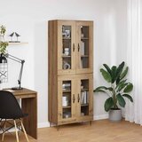  Highboard Umjetnički hrast 69,5 x 34 x 180 cm Konstruirano drvo | Eponuda.ba