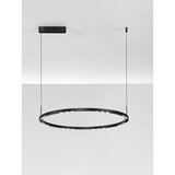 Nova Luce Mat črna aluminijasta LED zatemnitvena viseča svetilka ø 80 cm Lunette – | Shoptok.si