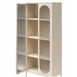 Støraa Kremno bela kovinska vitrina 80x186x40 cm Luna – | Shoptok.si