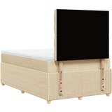 vidaXL Krevet s oprugama i madracem krem 120 x 200 cm od tkanine | shoptok.hr