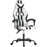  Igraća stolica bijelo-crna od umjetne kože | shoptok.hr