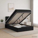  Podesivi krevet s madracem Crna 120 x 190 cm Baršun | shoptok.hr