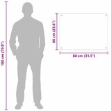  Kuhinjski zid Mlijeko 80 x 60 cm Staklo otporno na udarce | shoptok.hr