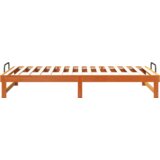  Krevetna konstrukcija s ručkama Smeđa 100 x 210 cm | shoptok.hr