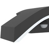  Vanjske LED zidne svjetiljke sa senzorima 2 kom crne aluminij | shoptok.hr