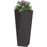  Cvetlično korito 2 pcs Črna 30 x 30 x 75 cm Jeklo, (5000207770) Slike