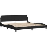  Krevet s madracem Dover crni 200x200 cm baršunasti | shoptok.hr