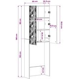  Kabinetska WC DELFT Hrast sonoma 66 x 25 5 x 190 cm - Hrast sonoma | shoptok.hr