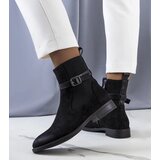 D/CEO Black wedge heeled boots Etylioo | Shoptok.si