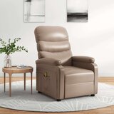  Masažna fotelja od umjetne kože boja cappuccina - Boja cappuccina 1 1 | shoptok.hr