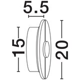 Nova Luce Krem/mjedena LED zidna lampa u kamenom dekoru Aider – | shoptok.hr