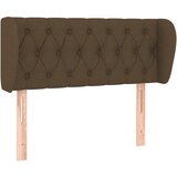  Uzglavlje s ušima tamnosmeđe 103x23x78/88 cm od tkanine | shoptok.hr