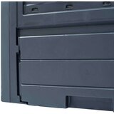  Vrtni kompostnik 3 kosi sive barve 60x60x73 cm 780 L | Shoptok.si
